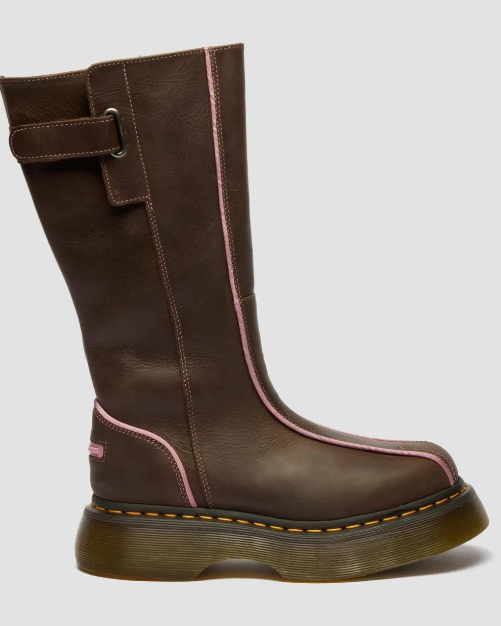 Buzz Hi Wyoming Leather Boots in Dark Brown