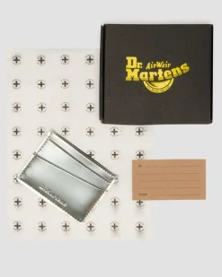 Cardholder II Card Holder Silver Metallic Patent Lamper in Silver Metallic