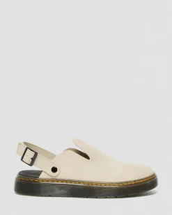 Carlson Suede Casual Slingback Mules in Sand