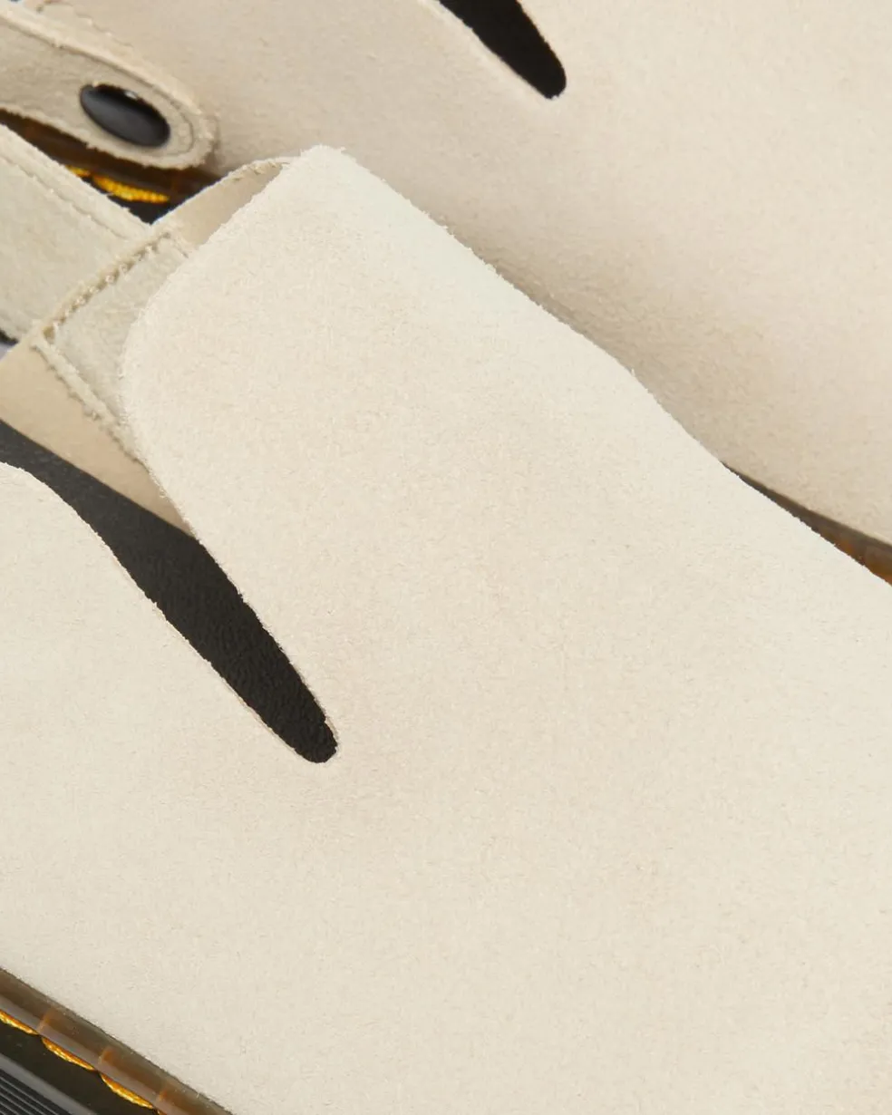 Carlson Suede Casual Slingback Mules in Sand