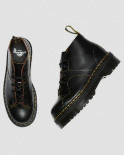 Church Platform Monkey Boots in Black