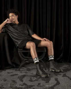 Combs Leather Casual Boots in Black