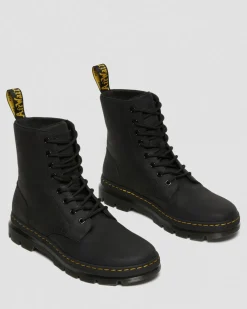Combs Leather Casual Boots in Black