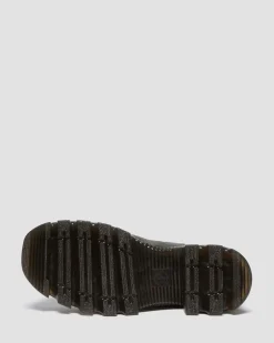 Corran Chelsea Waxy Suede Heeled Boots in Gunmetal