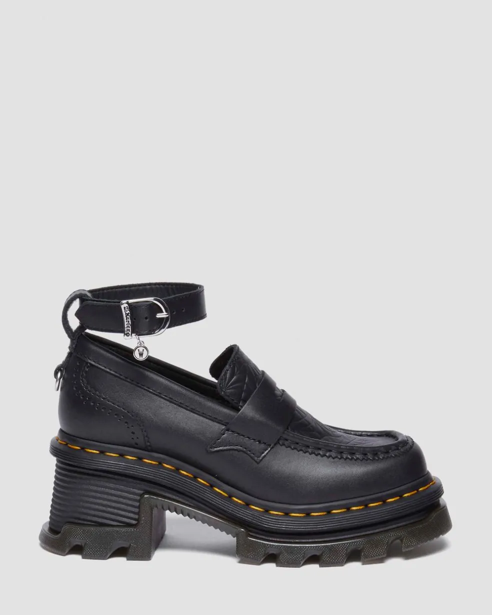 CORRAN WEDNESDAY HEELED LOAFERS in Black