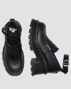 CORRAN WEDNESDAY HEELED LOAFERS in Black