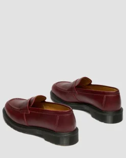 Delapre Penny Loafers in Burgundy