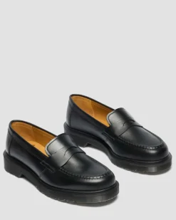 Delapre Penny Loafers in Black