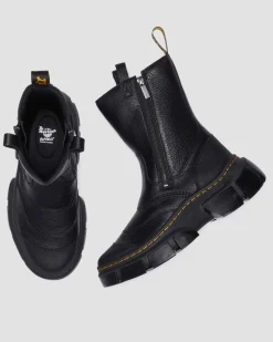 DMXL Rigger leather boots in Black
