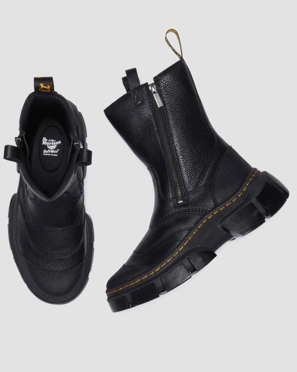DMXL Rigger leather boots in Black