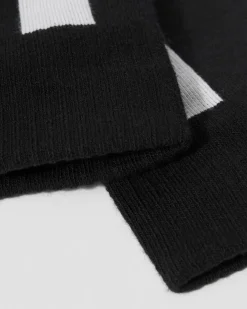 Double Doc Cotton Blend Socks in Black