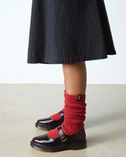 Elphie Mary Jane Leather shoes in Cherry Red Arcadia
