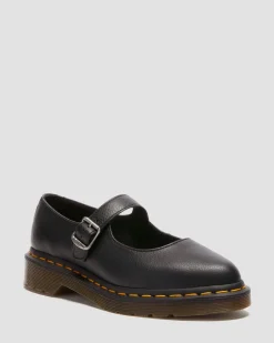 Elphie Virginia leather Mary Jane shoes in Black