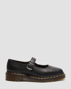 Elphie Virginia leather Mary Jane shoes in Black