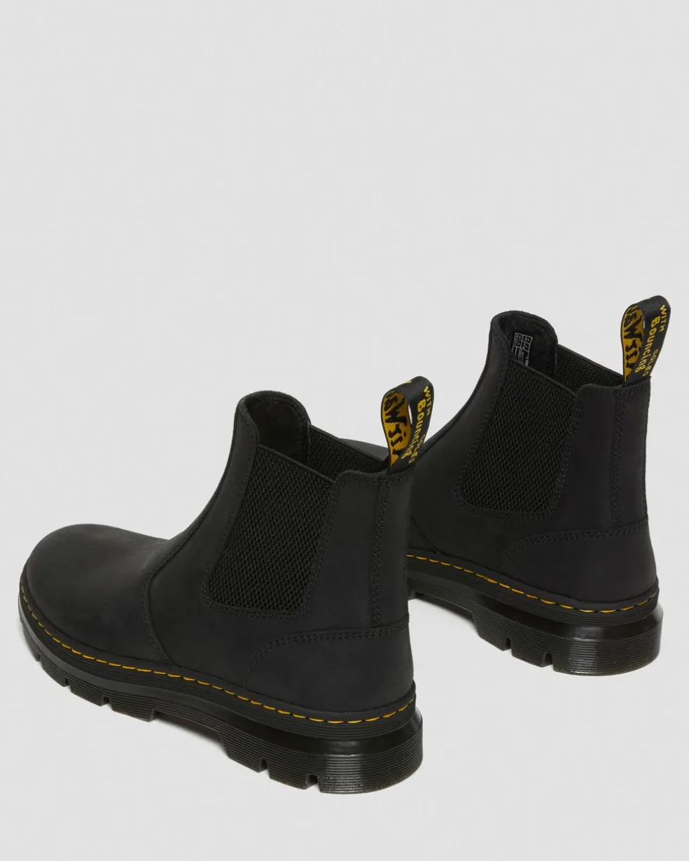 Embury Leather Casual Chelsea Boots in Black