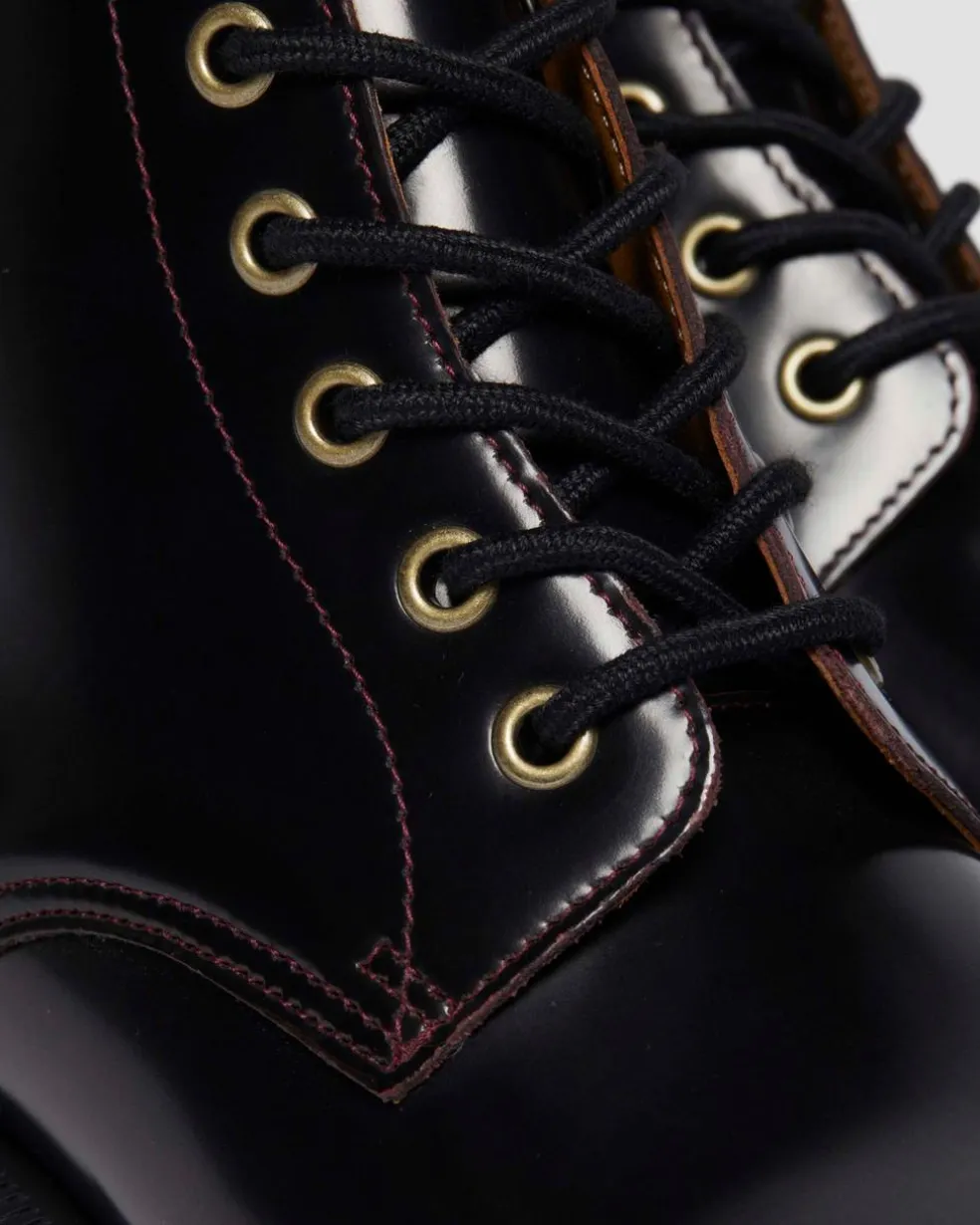 Emmeline Arcadia Lace Up Boots in Cherry Red Arcadia