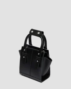 Extra Small Dalmatian Hair On Leather Tote Bag in Cream & Black