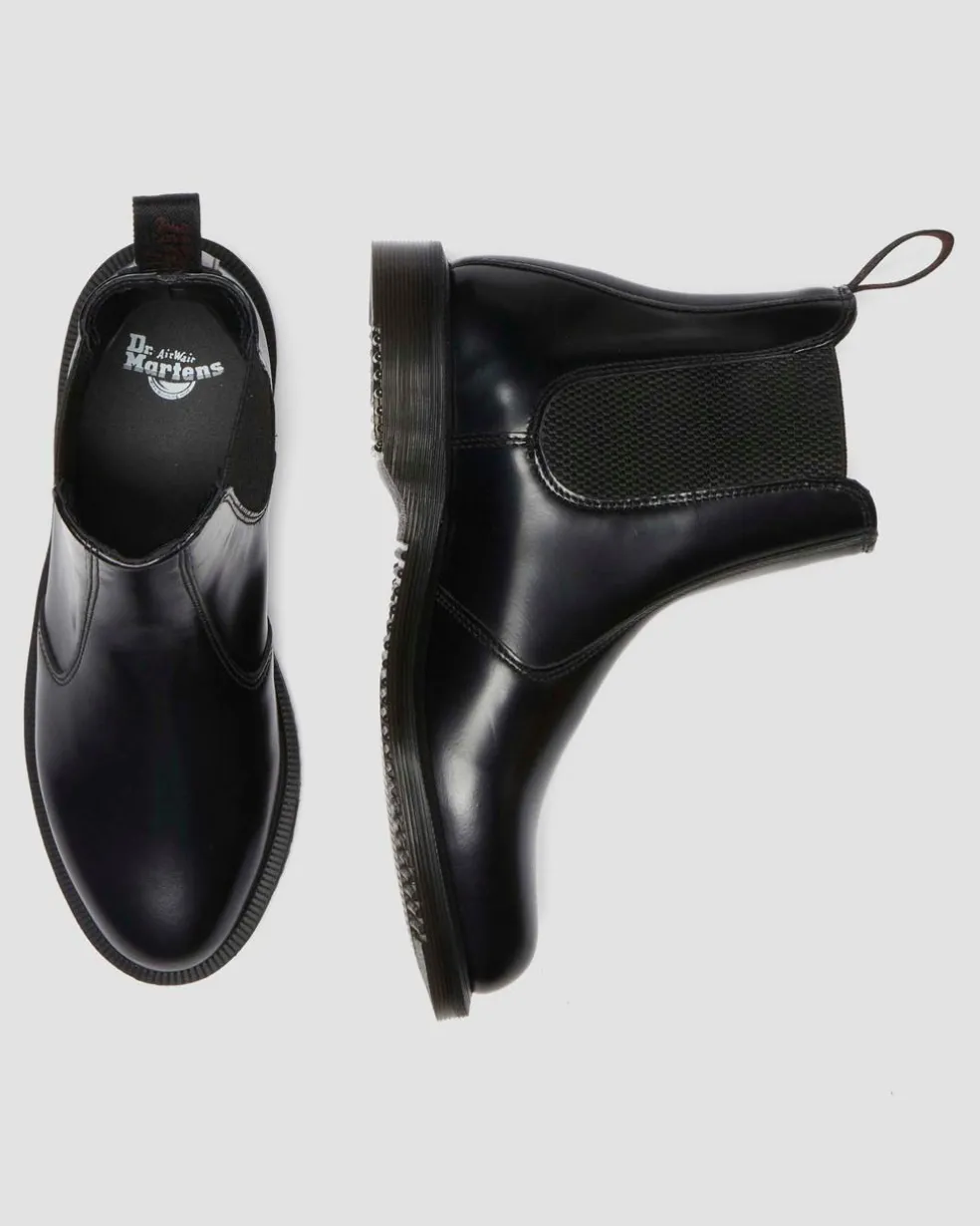 Flora Smooth Chelsea Boots in Black