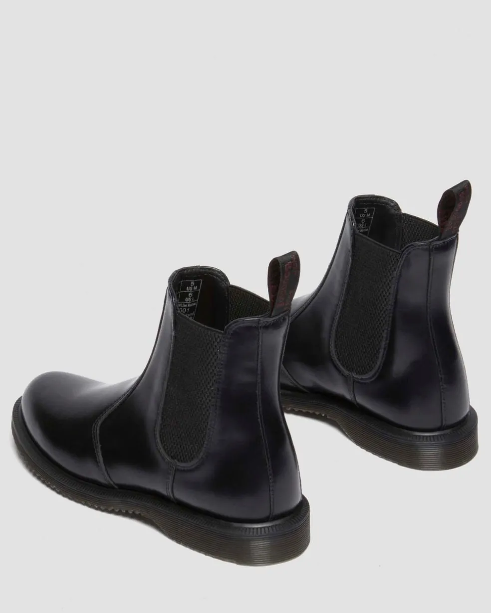 Flora Smooth Chelsea Boots in Black