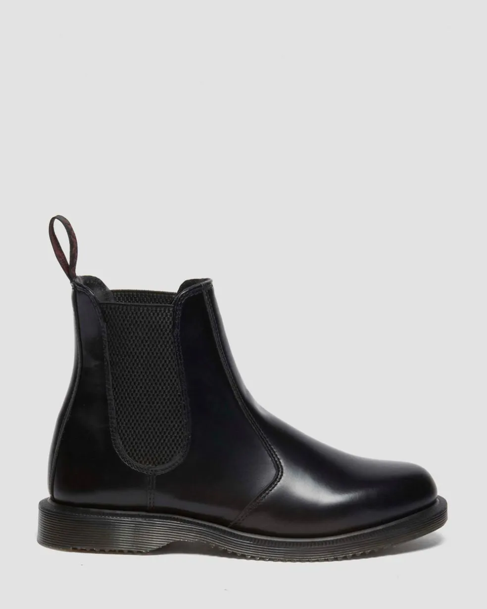 Flora Smooth Chelsea Boots in Black