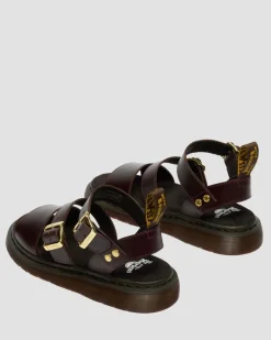 Gryphon Atlas Leather Gladiator Sandals in Charro