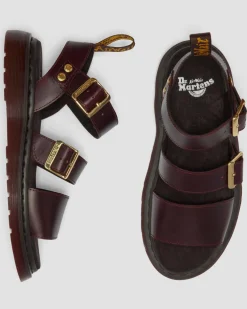 Gryphon Atlas Leather Gladiator Sandals in Charro