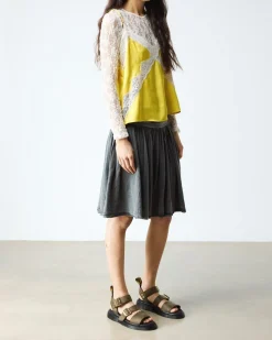 Gryphon Leather Gladiator Sandals in Olive