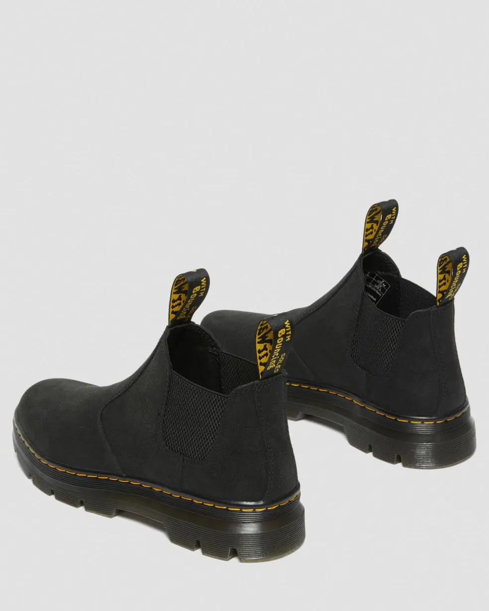 Hardie II Leather Chelsea Work Boots in Black