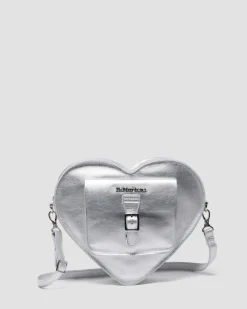 Heart Shaped Milled Metallic Backpack