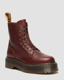 Jadon Ambassador Soft Leather Platorm Boots in Cashew
