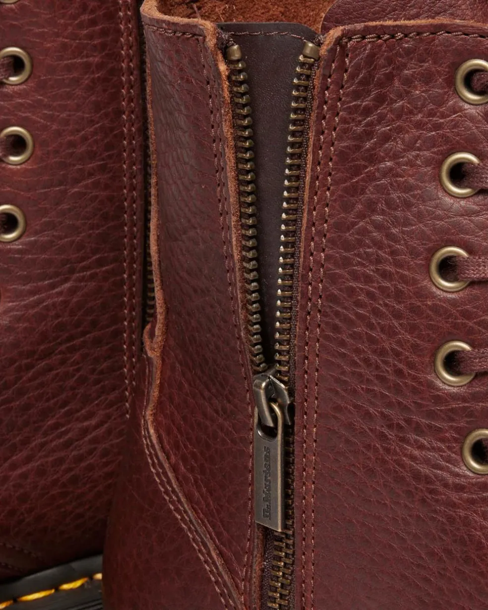 Jadon Ambassador Soft Leather Platorm Boots in Cashew