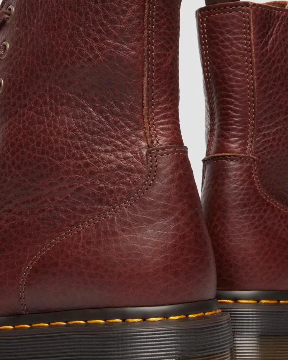 Jadon Ambassador Soft Leather Platorm Boots in Cashew