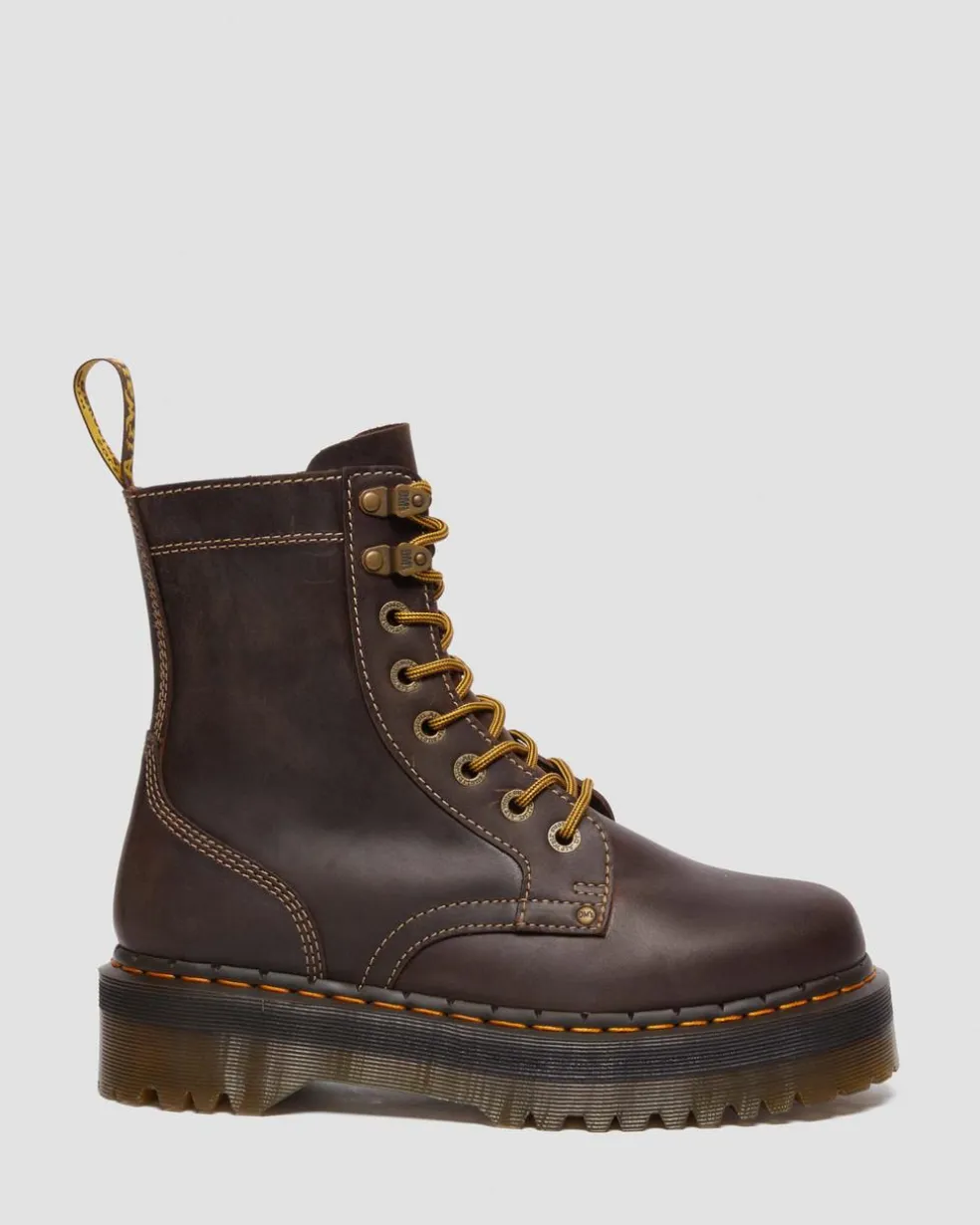 Jadon Boot Arc Crazy Horse Platforms in Brown