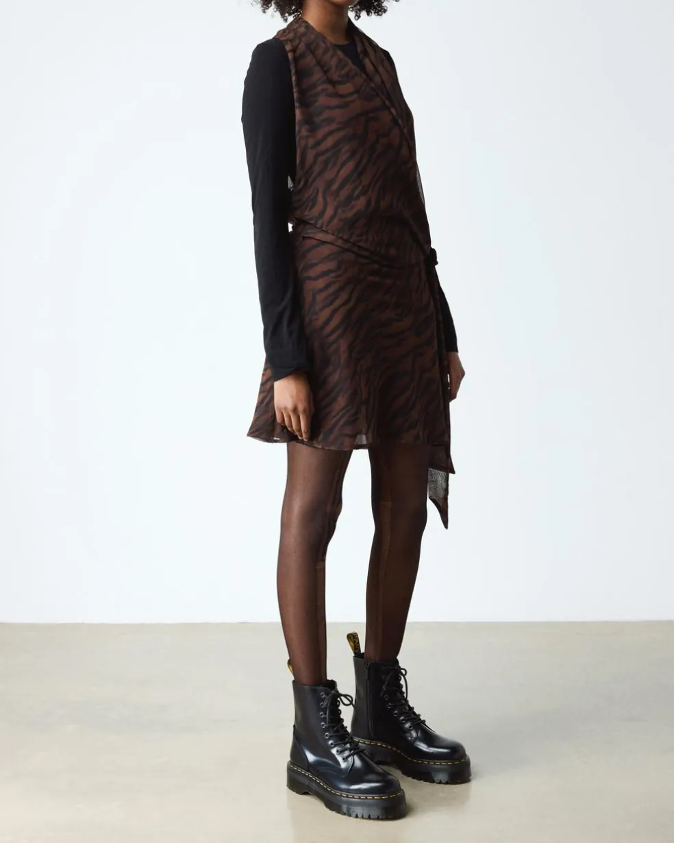 Jadon Boot Smooth Leather Platforms in Black