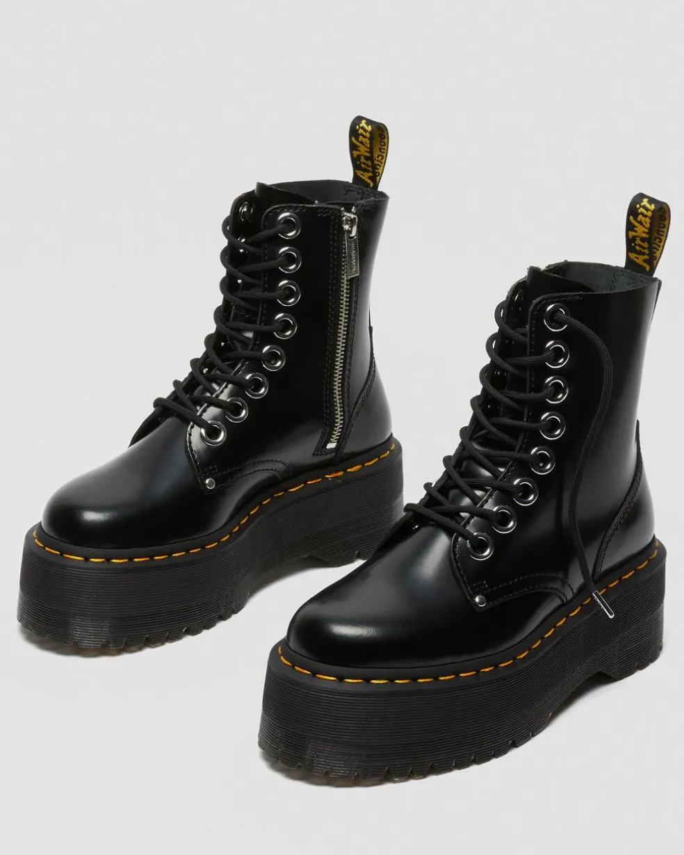 Jadon Max Boot Women's Platforms in Black Buttero