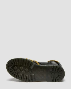 Jadon XL Leather Platform Boots in Black