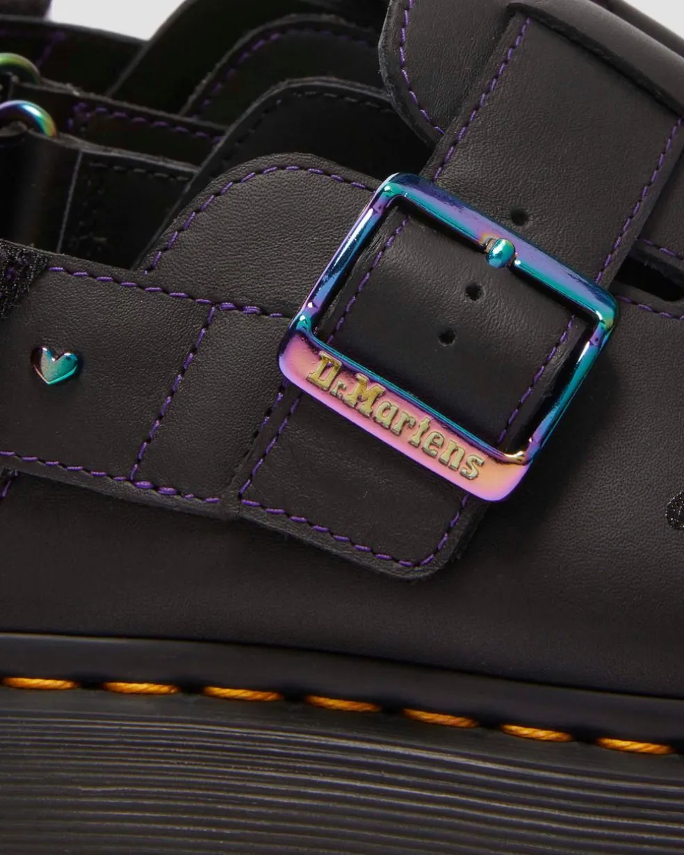 Jorge II BT21 Leather Slingback Mules in Black