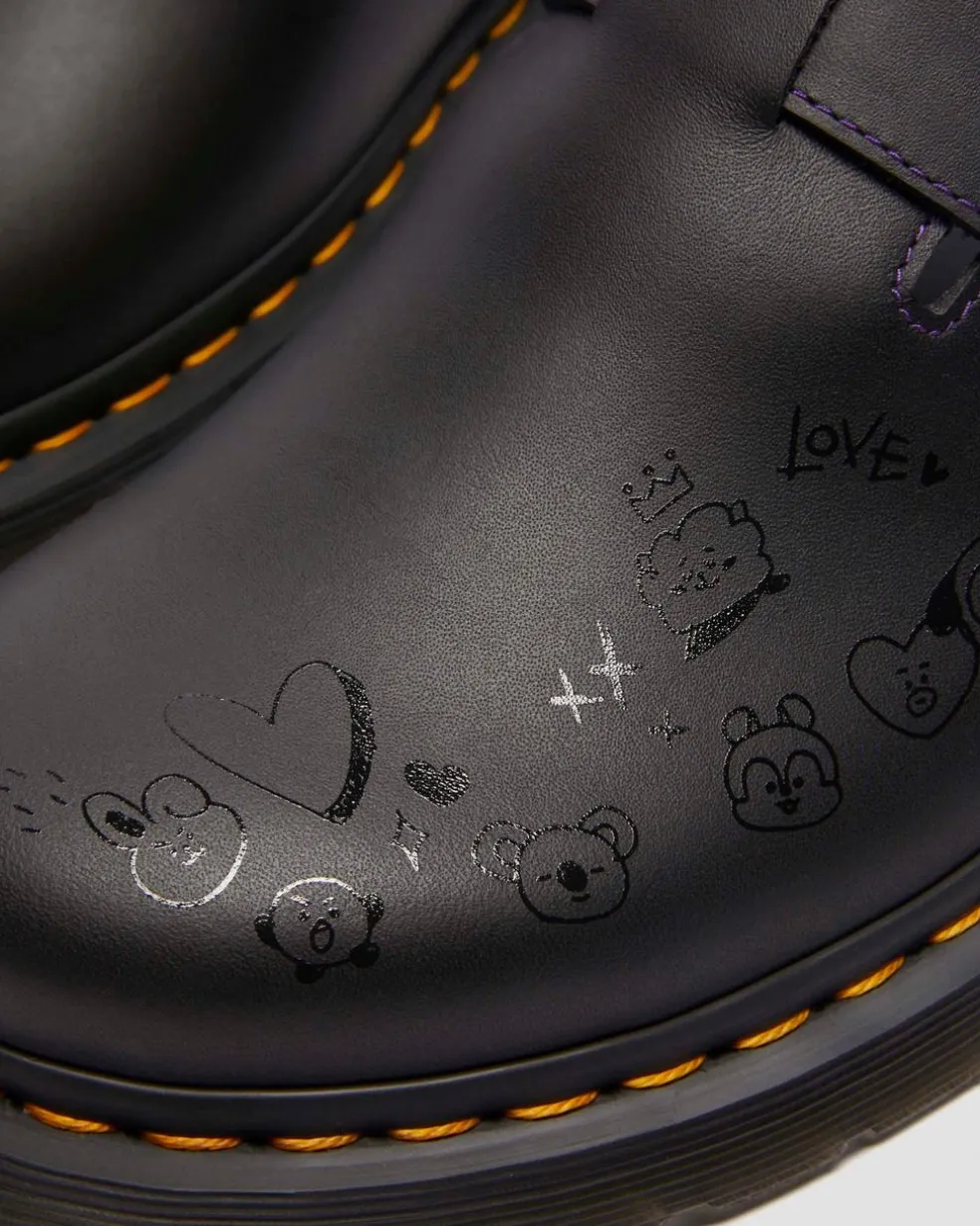 Jorge II BT21 Leather Slingback Mules in Black