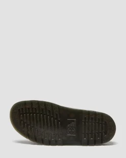 Josef Two Strap Leather Sandals in Olive
