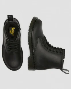 Junior 1460 Faux Fur Lined Boots in Black