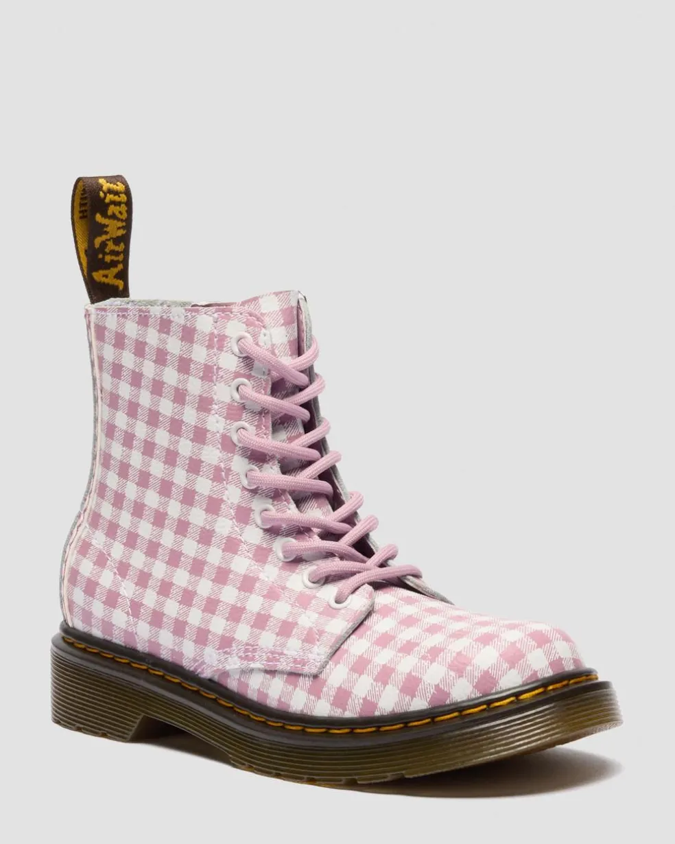 Junior 1460 Gingham Leather Boots