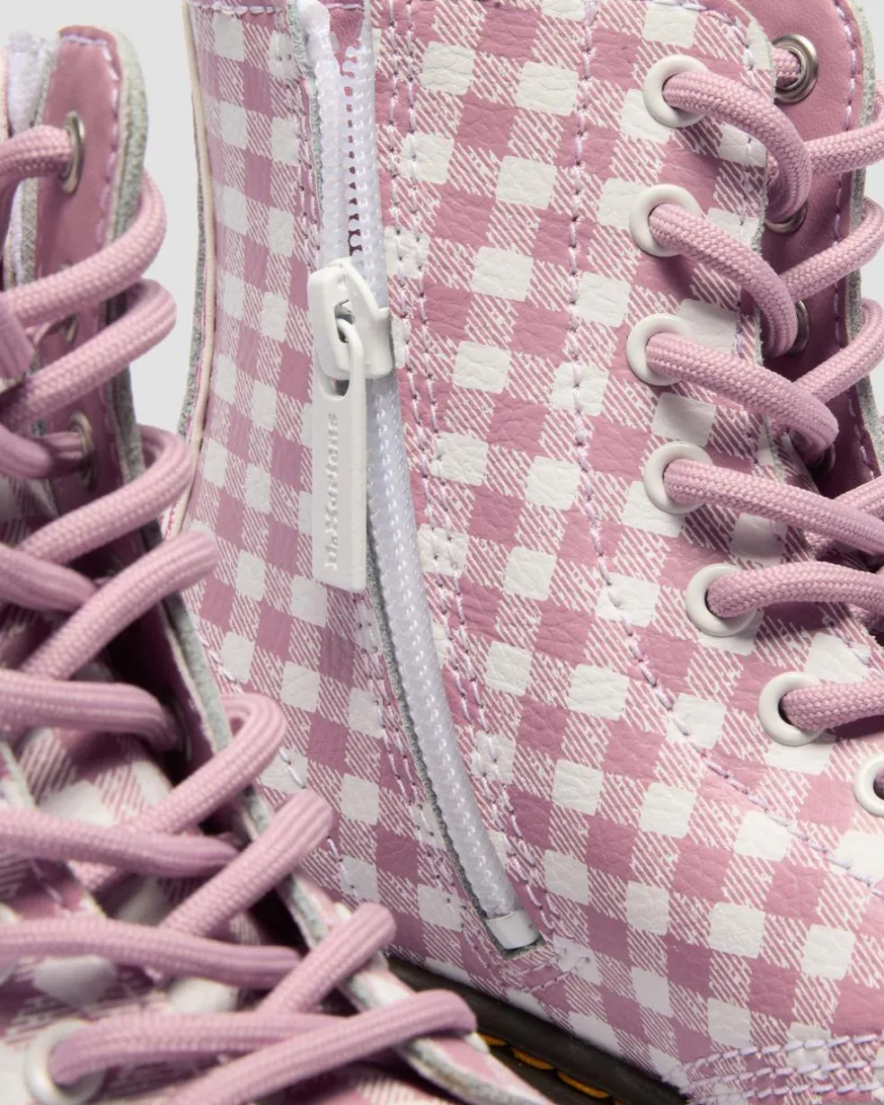 Junior 1460 Gingham Leather Boots