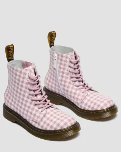 Junior 1460 Gingham Leather Boots