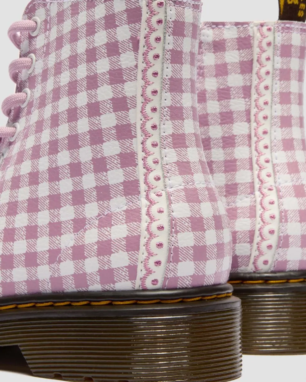 Junior 1460 Gingham Leather Boots