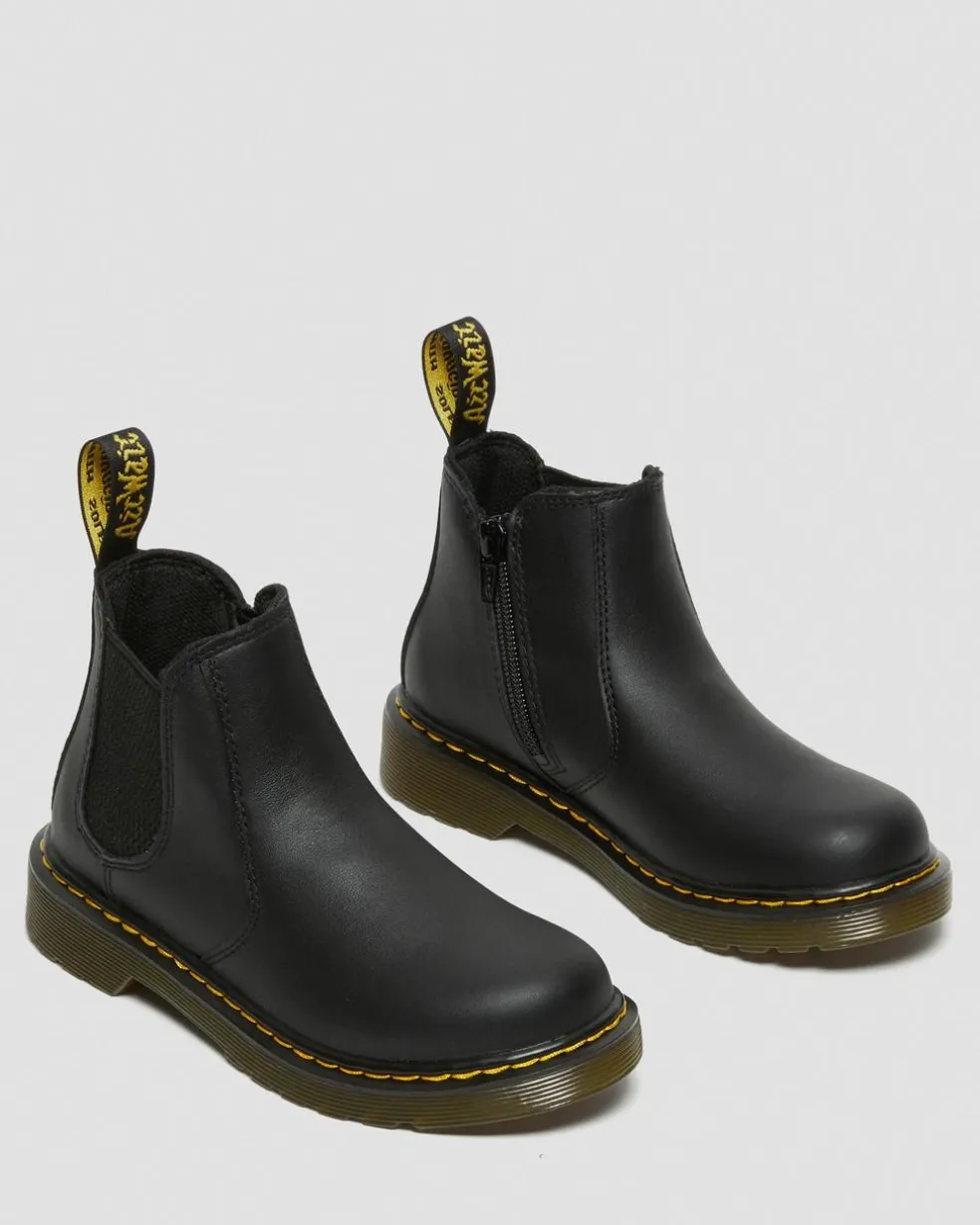 Junior 2976 Softy T Leather Chelsea Boots in Black