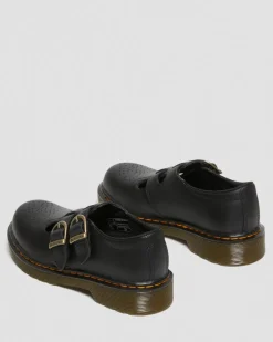 Junior 8065 Softy T Leather Mary Jane Shoes in Black