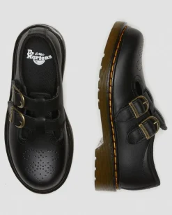 Junior 8065 Softy T Leather Mary Jane Shoes in Black