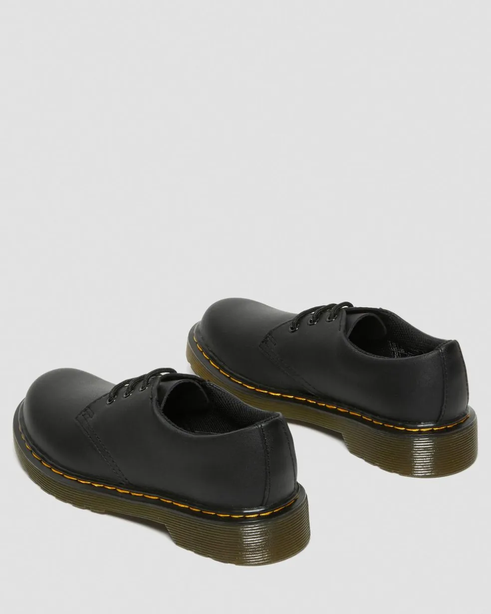 Junior 1461 Softy T Leather Shoes in Black