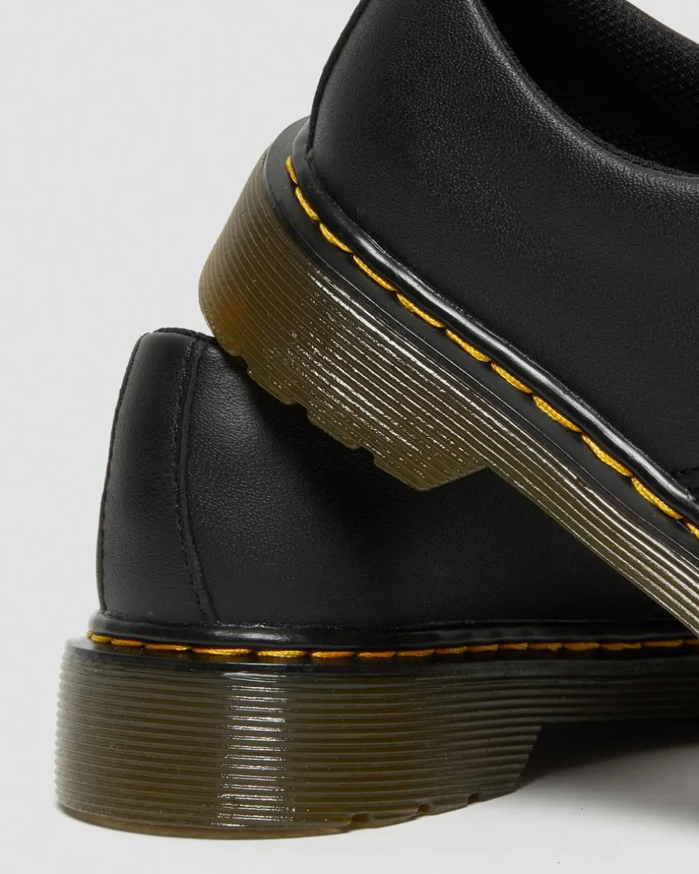 Junior 1461 Softy T Leather Shoes in Black