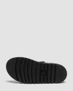 Junior Marlowe II Glitter Heart Leather Strap Shoes in Black